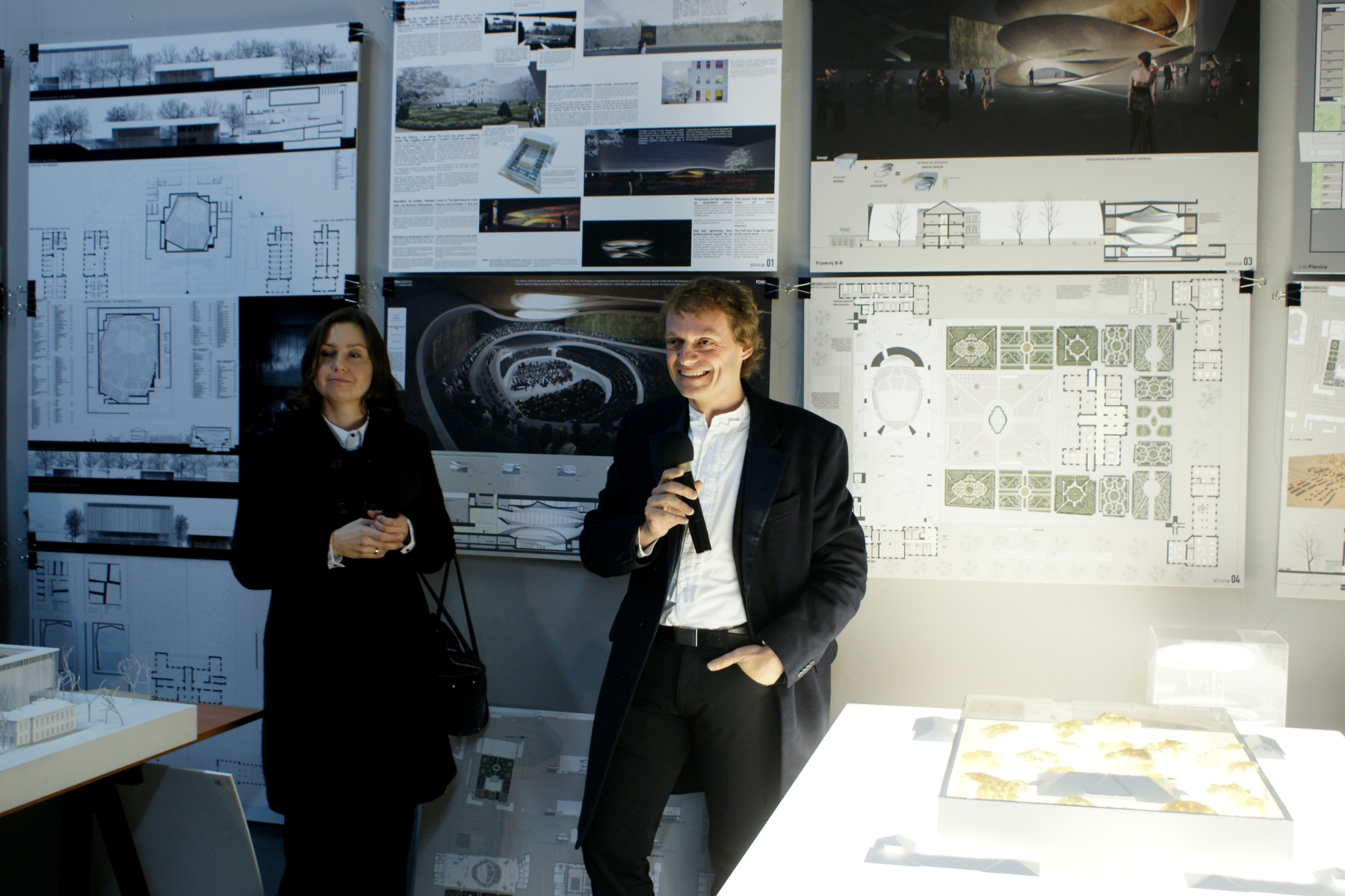 Thomas Pucher - prezentacja  projektu architektonicznego Sinfonia Varsovia Centrum