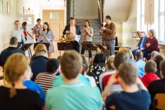 Koncert Obrazki z Norwegii / Pictures form Norway. Zespół Szkół Specjalnych nr 91 / Special Needs School No. 91, 3 czerwca 2022 / 3 June 2022. Fot. Serwis Sinfonia Varsovia / Photo Service Sinfonia Varsovia.