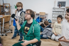 Mobilna pracownia dźwięku. 15.11.2024. Fot. Marcin Saltarski  / Grzesiek Mart