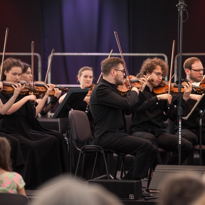 Orkiestra Akademii Sinfonia Varsovia podczas koncertu